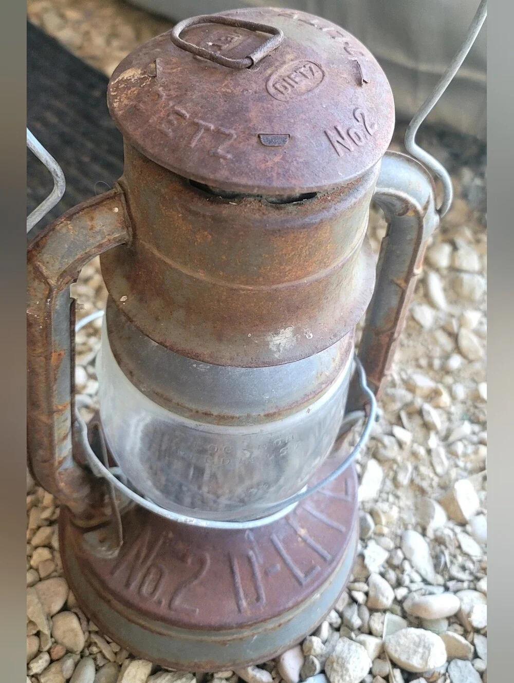 Vintage Antique DIETZ D-LITE 2 LAMP Lantern Kerosene Antique Barn OLD Decor